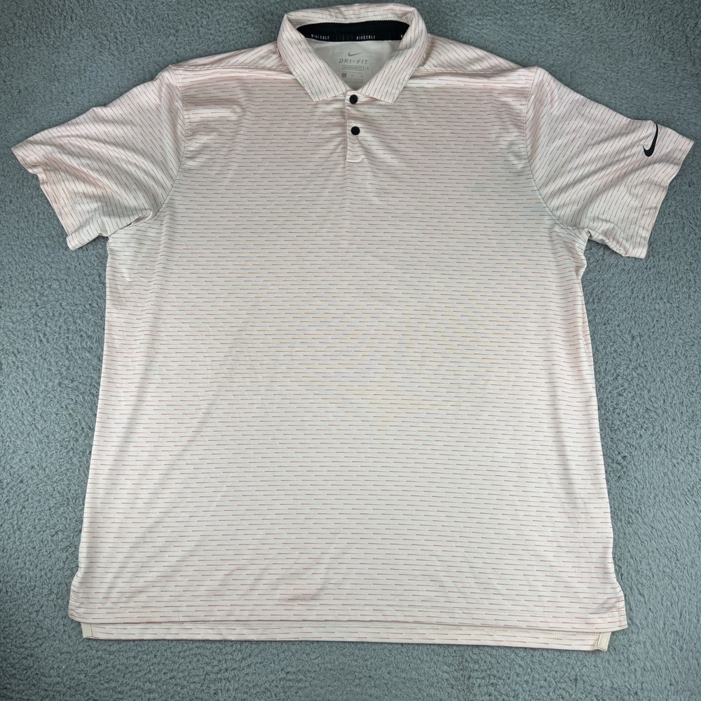 Nike Men's Dri-Fit Vapor‎ Striped Golf Polo Shirt CU9800 Size Xl
